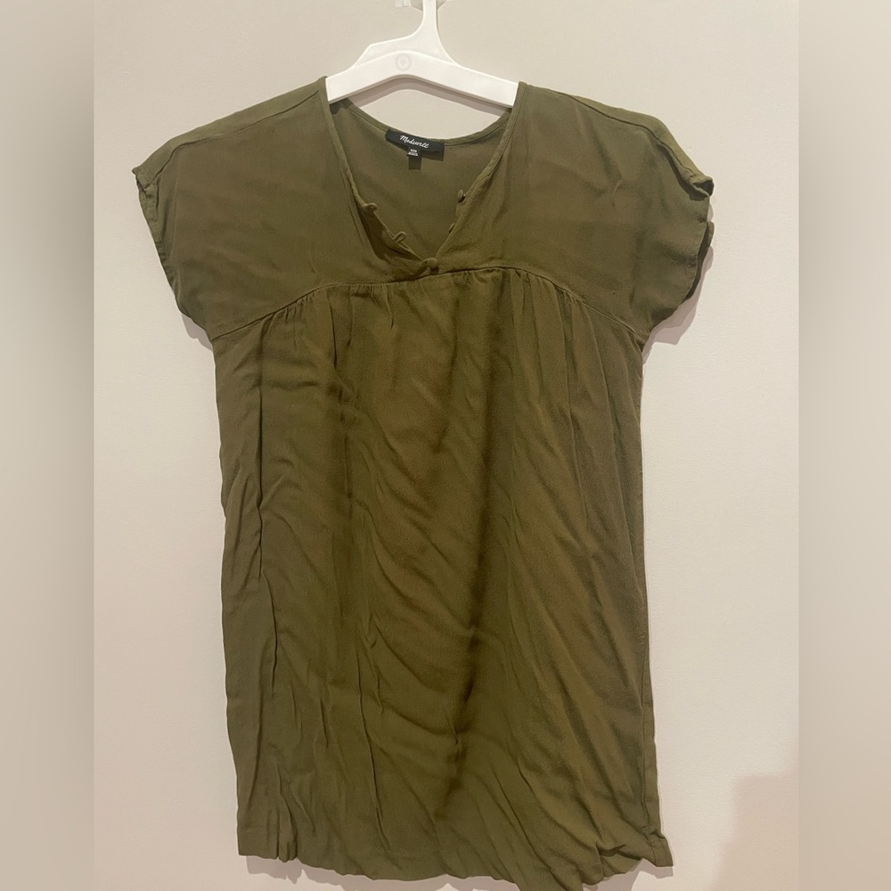 Madewell Olive Green Tunic dress
